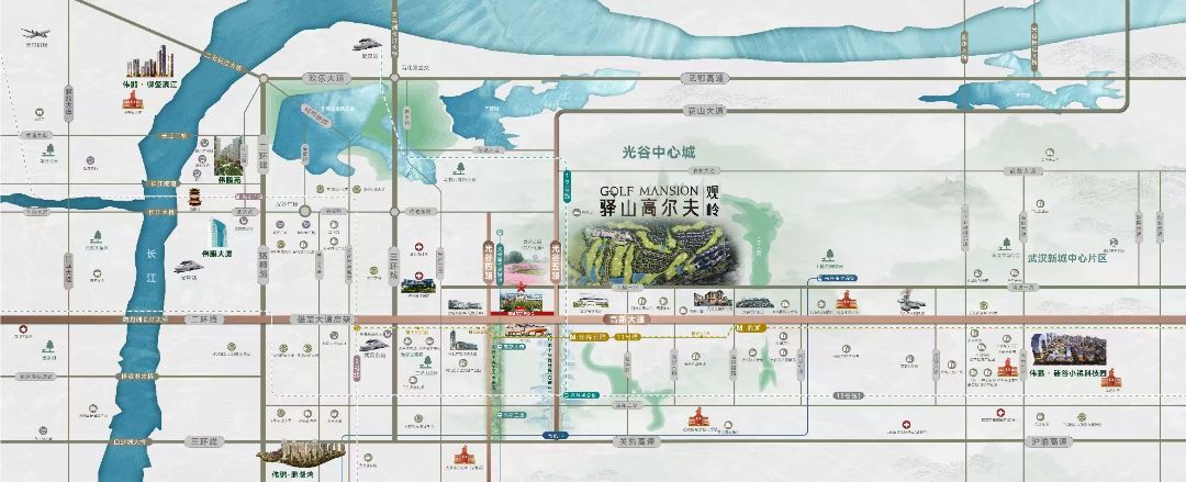 驿山高尔夫观岭效果图图片
