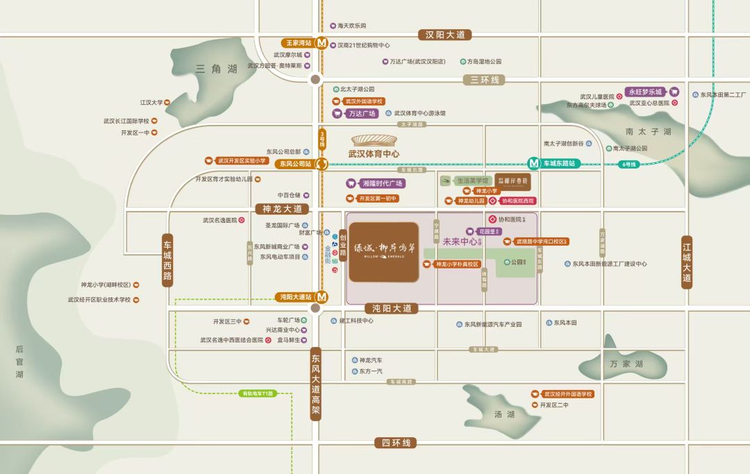绿城·柳岸鸣翠位置交通图