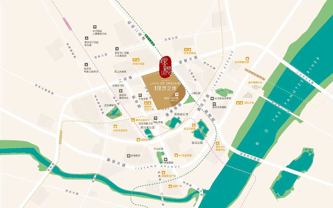 武汉理想之地位置交通图