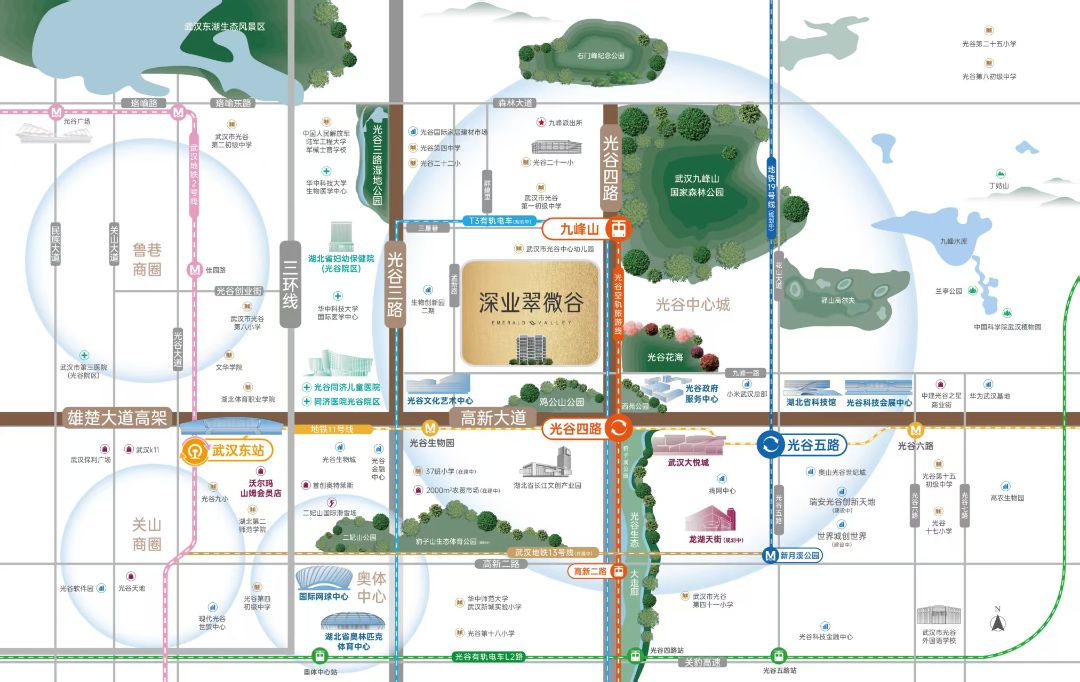  深业翠微谷 位置交通图