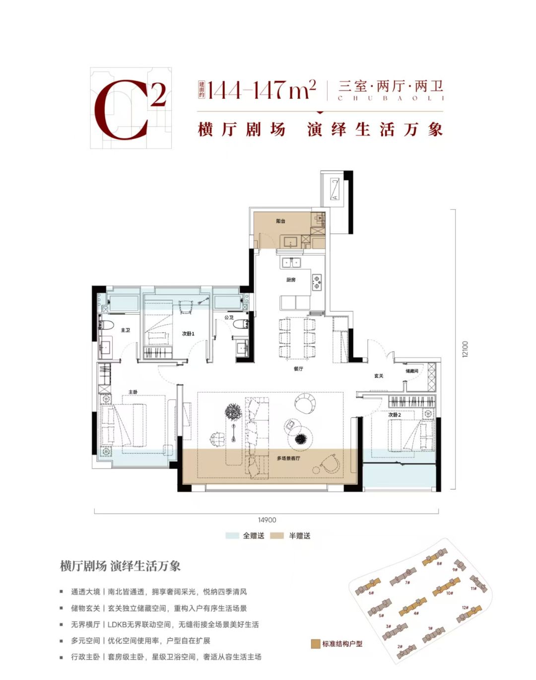 武汉城建.楚宝里三室两厅两卫