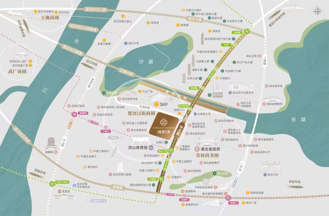 绿城.桂语江南位置交通图