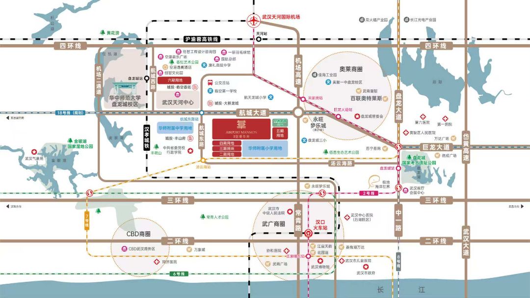 城投.空港华府位置交通图