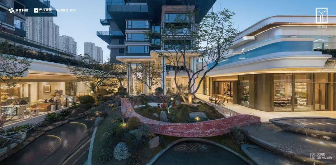 湖北科投.万科.璞拾光屿实景图