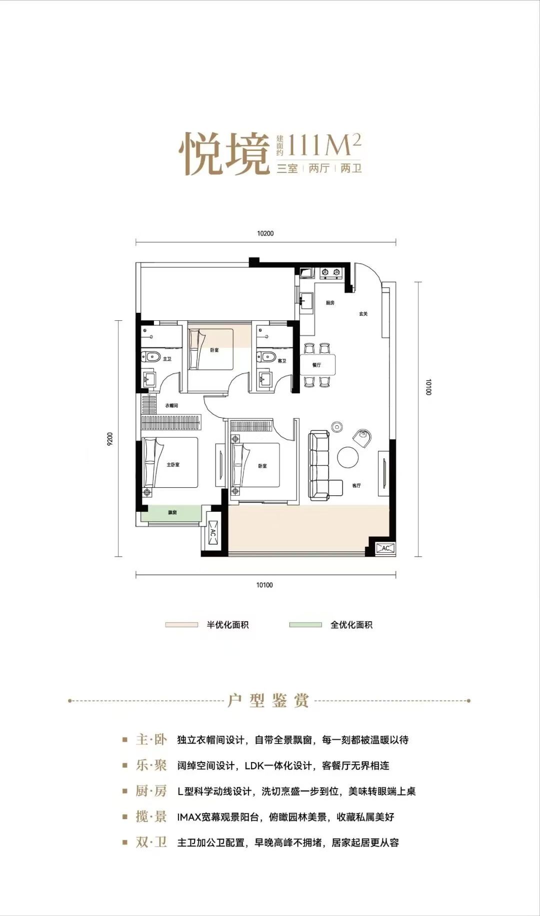 城投联投江南岸三室两厅两卫