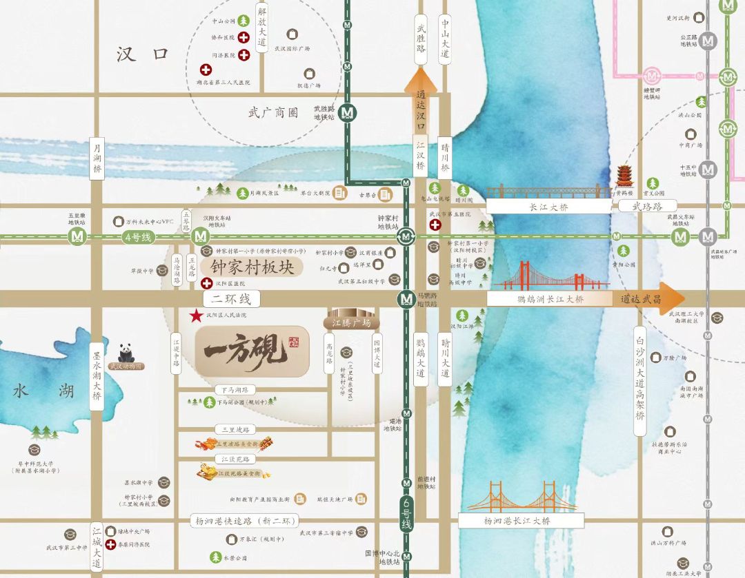 汉阳城更.一方砚位置交通图
