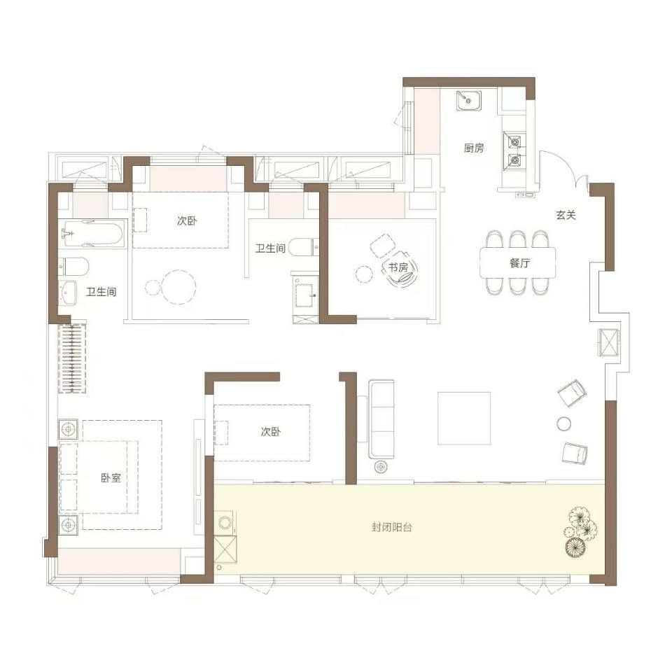 招商.原颂四室两厅两卫