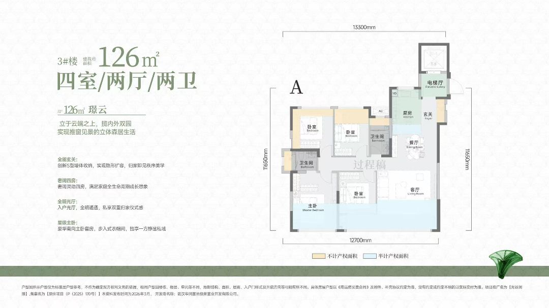 华润光谷润璟四室两厅两卫