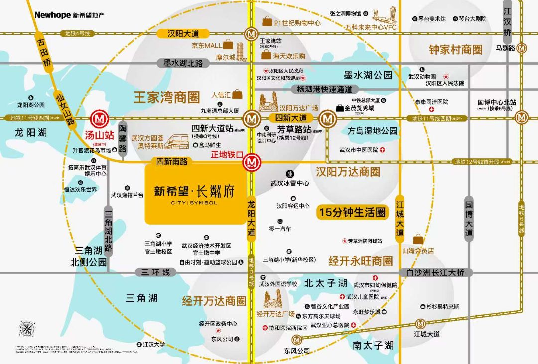 新希望.长粼府位置交通图