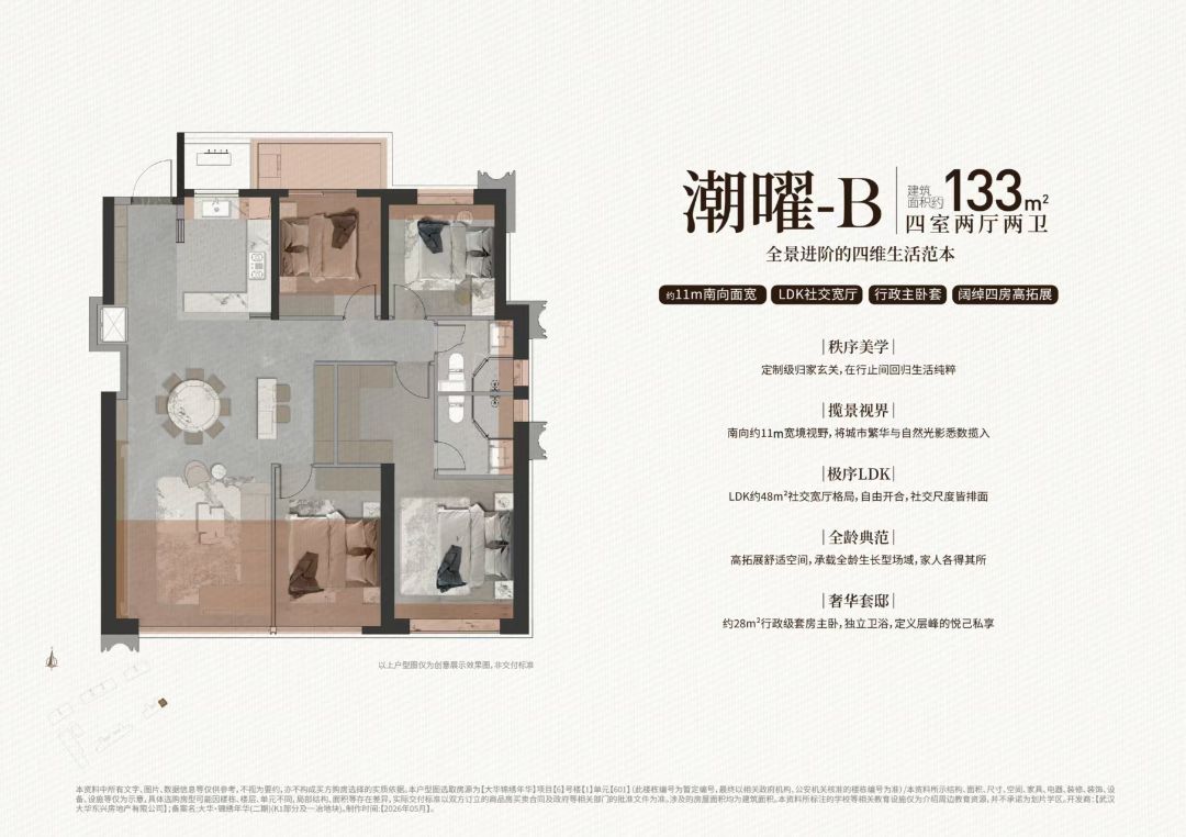 大华锦绣年华四室两厅两卫
